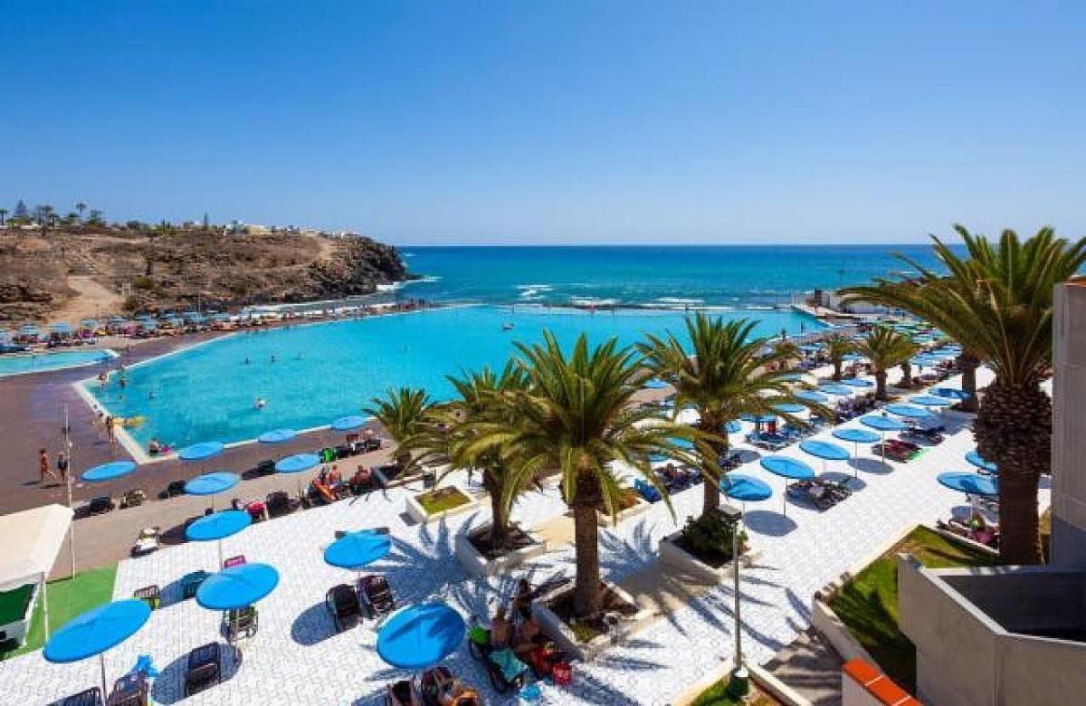 Beach-Front Tenerife Sth Sea And Pool View Costa del Silencio Eksteriør billede